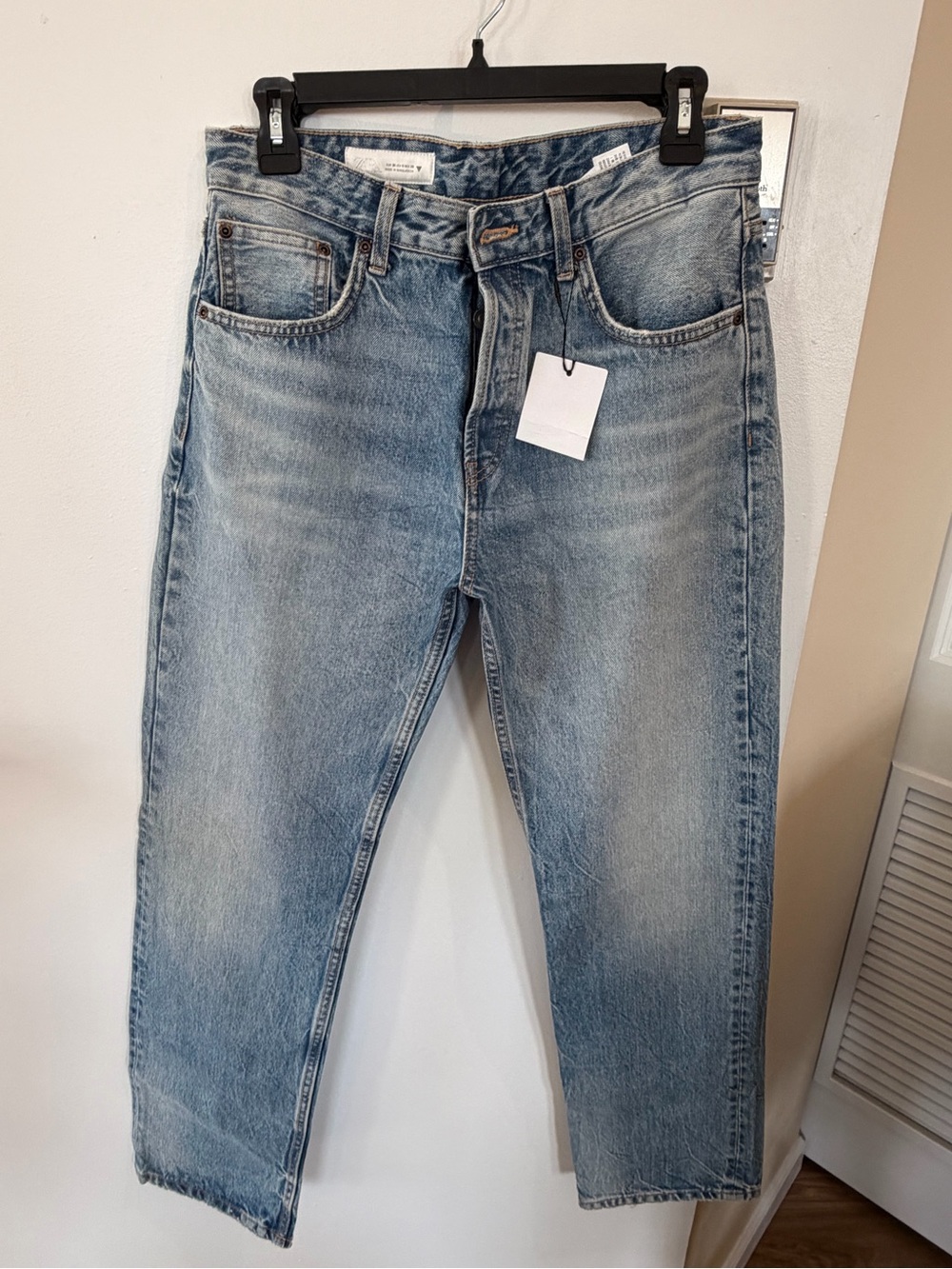 Light Blue Women's baggy Straight-Leg Jeans